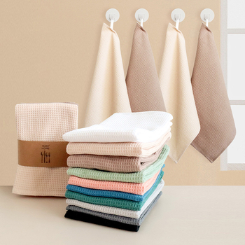 „Crossborder“ namų virtuvės grynos medvilnės paprastas indų plovimo šluostė vaflinis arbatos rankšluostis keturių kostiumų virtuvinis rankšluostis servetėlė