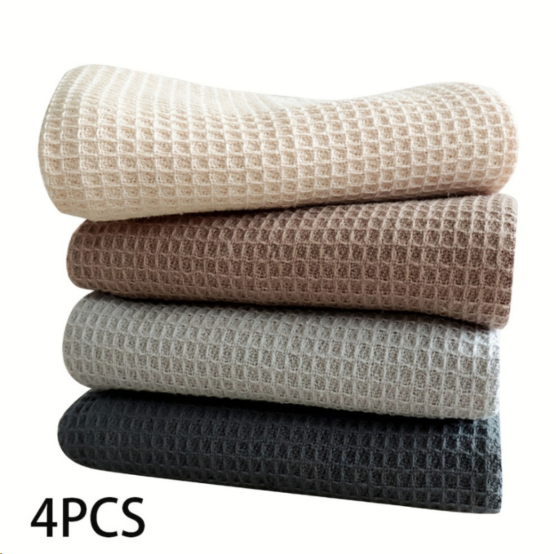 „Crossborder“ namų virtuvės grynos medvilnės paprastas indų plovimo šluostė vaflinis arbatos rankšluostis keturių kostiumų virtuvinis rankšluostis servetėlė