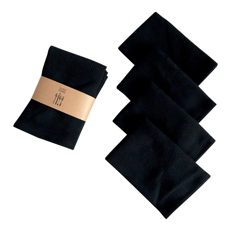 „Crossborder“ namų virtuvės grynos medvilnės paprastas indų plovimo šluostė vaflinis arbatos rankšluostis keturių kostiumų virtuvinis rankšluostis servetėlė