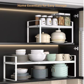 Ράφι αποθήκευσης κουζίνας, αναδιπλούμενο ντουλάπι, πολυεπίπεδη ράφι αποθήκευσης, αποθήκευση καρυκευμάτων σε πάγκο οικιακής χρήσης