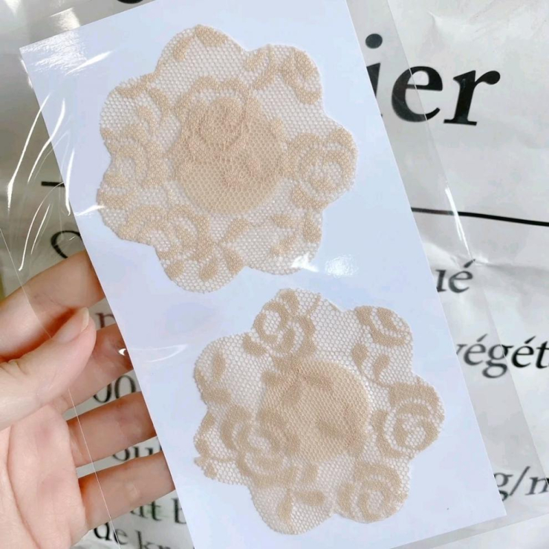 Rinnateip Nähtamatu rinnateip Seksikas kumavastane ühekordselt kasutatav pitsist riidest näo rinnateip Ujumisriiete riidest rinnakleebised