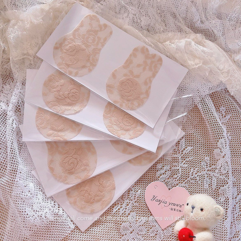 Rinnateip Nähtamatu rinnateip Seksikas kumavastane ühekordselt kasutatav pitsist riidest näo rinnateip Ujumisriiete riidest rinnakleebised