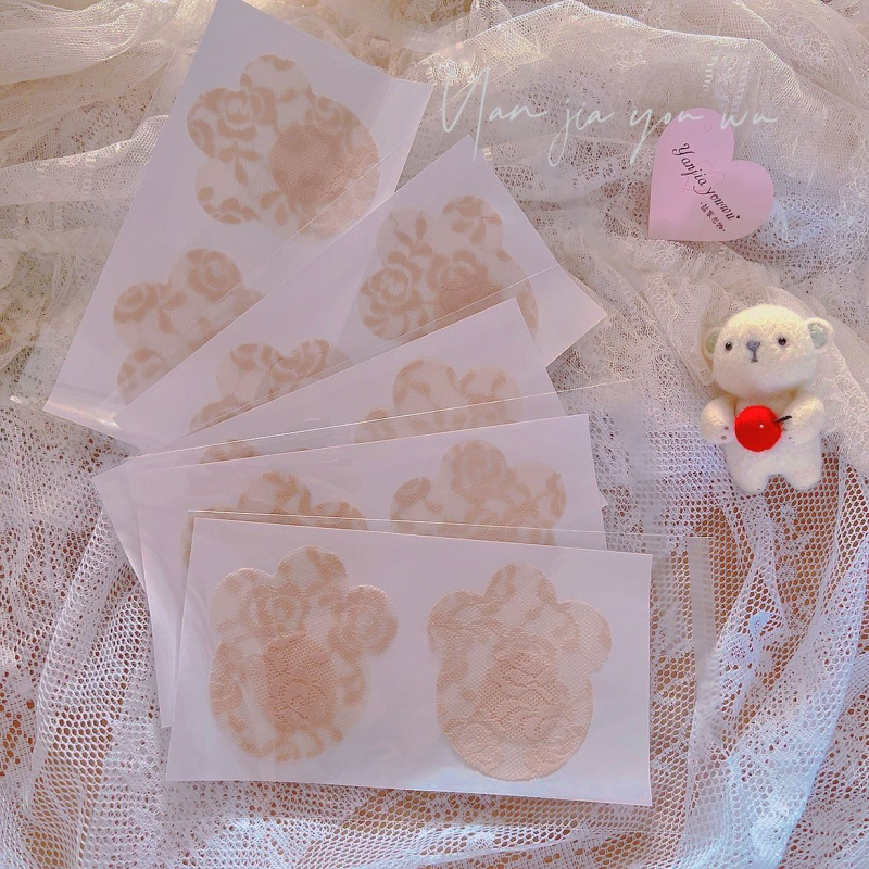 Rinnateip Nähtamatu rinnateip Seksikas kumavastane ühekordselt kasutatav pitsist riidest näo rinnateip Ujumisriiete riidest rinnakleebised