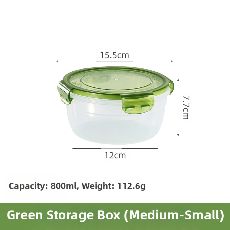 Prekogranični zadebljani plastični set za povrće, prehrambena kvaliteta, velikog kapaciteta, zatvorena kutija, kuhinjska okrugla posuda za povrće, za mikrovalnu pećnicu