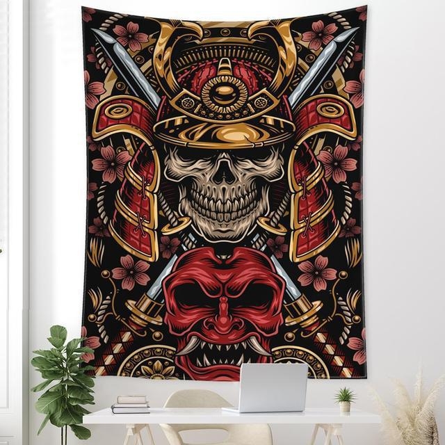 Гоблен Викинг Винтидж гоблен Мистериозна врана Стенен гоблен Бохемски Таро гоблен за хол