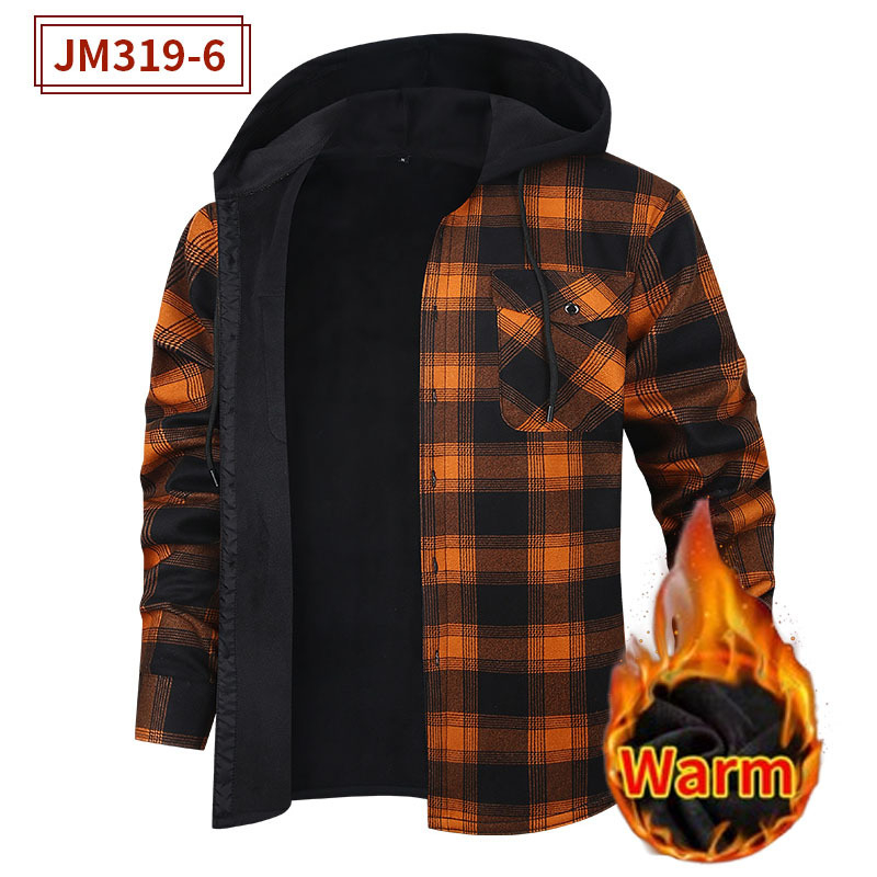 Amazon Explosions topla košulja Muška flis podstavljena zadebljana flanelska karirana američka košulja Muška košulja od jednodijelnog baršuna