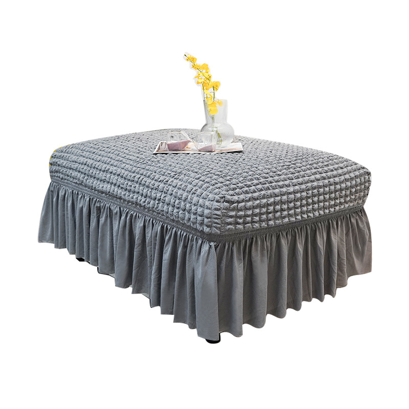 Плътен цвят, универсален калъф за педали Seersucker, домашен калъф за педали без ръкави, модерен прост еластичен калъф за диван