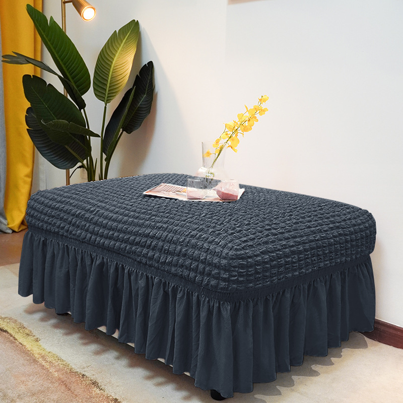 Плътен цвят, универсален калъф за педали Seersucker, домашен калъф за педали без ръкави, модерен прост еластичен калъф за диван