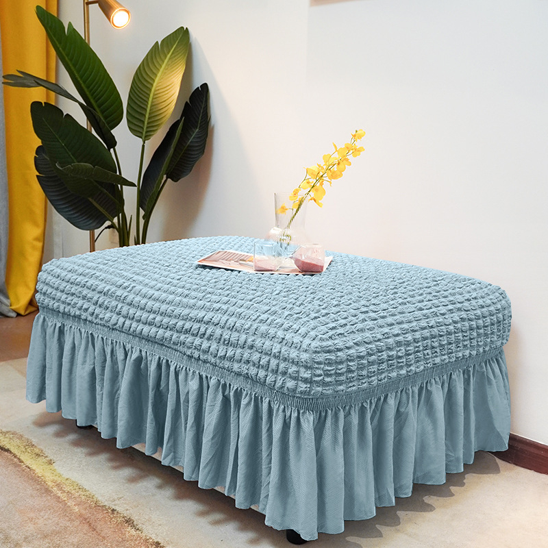 Плътен цвят, универсален калъф за педали Seersucker, домашен калъф за педали без ръкави, модерен прост еластичен калъф за диван