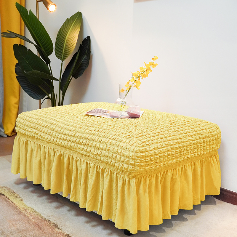 Плътен цвят, универсален калъф за педали Seersucker, домашен калъф за педали без ръкави, модерен прост еластичен калъф за диван