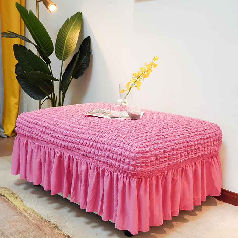 Плътен цвят, универсален калъф за педали Seersucker, домашен калъф за педали без ръкави, модерен прост еластичен калъф за диван