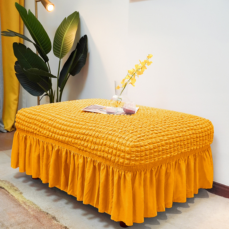 Плътен цвят, универсален калъф за педали Seersucker, домашен калъф за педали без ръкави, модерен прост еластичен калъф за диван