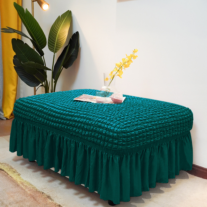 Плътен цвят, универсален калъф за педали Seersucker, домашен калъф за педали без ръкави, модерен прост еластичен калъф за диван