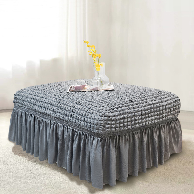 Плътен цвят, универсален калъф за педали Seersucker, домашен калъф за педали без ръкави, модерен прост еластичен калъф за диван