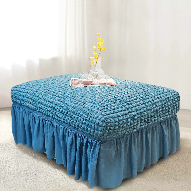 Плътен цвят, универсален калъф за педали Seersucker, домашен калъф за педали без ръкави, модерен прост еластичен калъф за диван