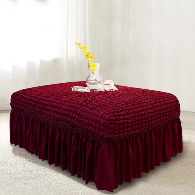 Плътен цвят, универсален калъф за педали Seersucker, домашен калъф за педали без ръкави, модерен прост еластичен калъф за диван