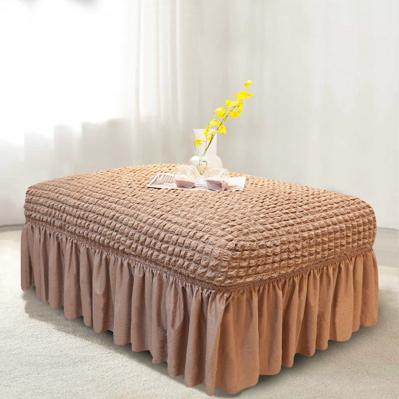 Плътен цвят, универсален калъф за педали Seersucker, домашен калъф за педали без ръкави, модерен прост еластичен калъф за диван