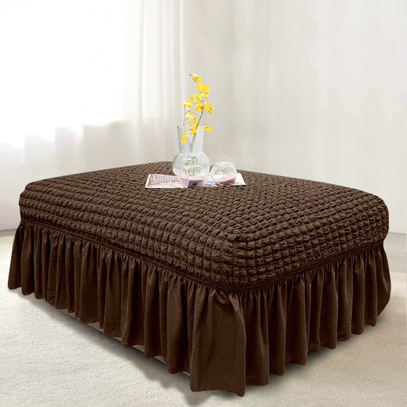 Плътен цвят, универсален калъф за педали Seersucker, домашен калъф за педали без ръкави, модерен прост еластичен калъф за диван