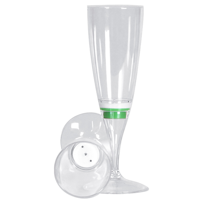 Kreatív LED világító pohár ktv bár pezsgőspohár műanyag bor koktél élelmiszeripari minőségű borospohár karácsonyi ajándék