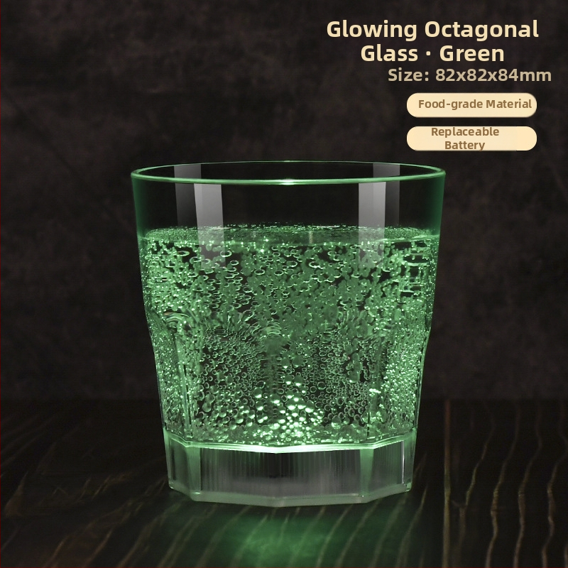 Kreatív LED világító pohár ktv bár pezsgőspohár műanyag bor koktél élelmiszeripari minőségű borospohár karácsonyi ajándék