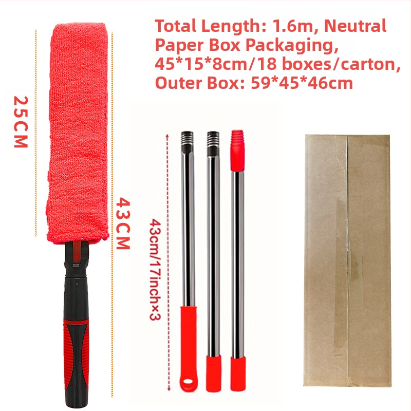 Tarpų valymo šepetys buitiniam žaliuzių šepečiui, oro kondicionieriaus oro išleidimo angos šepečiui, kuris gali prailginti lubų valymo šluostę