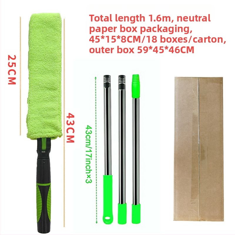 Tarpų valymo šepetys buitiniam žaliuzių šepečiui, oro kondicionieriaus oro išleidimo angos šepečiui, kuris gali prailginti lubų valymo šluostę