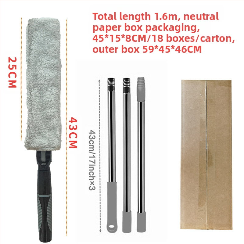 Tarpų valymo šepetys buitiniam žaliuzių šepečiui, oro kondicionieriaus oro išleidimo angos šepečiui, kuris gali prailginti lubų valymo šluostę