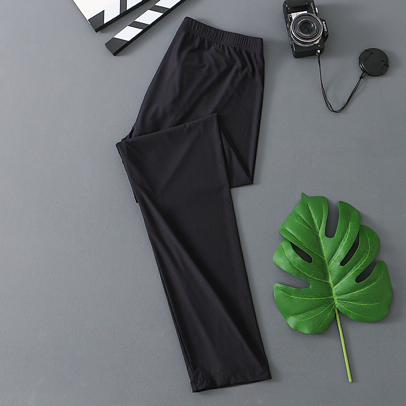 Pantaloni de toamnă din mătase glacială, pantaloni pentru bărbați, mască subțire, prietenoasă cu pielea, colanți pentru bărbați, pantaloni calzi, pantaloni de toamnă pentru bărbați, en-gros