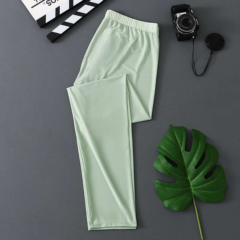 Pantaloni de toamnă din mătase glacială, pantaloni pentru bărbați, mască subțire, prietenoasă cu pielea, colanți pentru bărbați, pantaloni calzi, pantaloni de toamnă pentru bărbați, en-gros