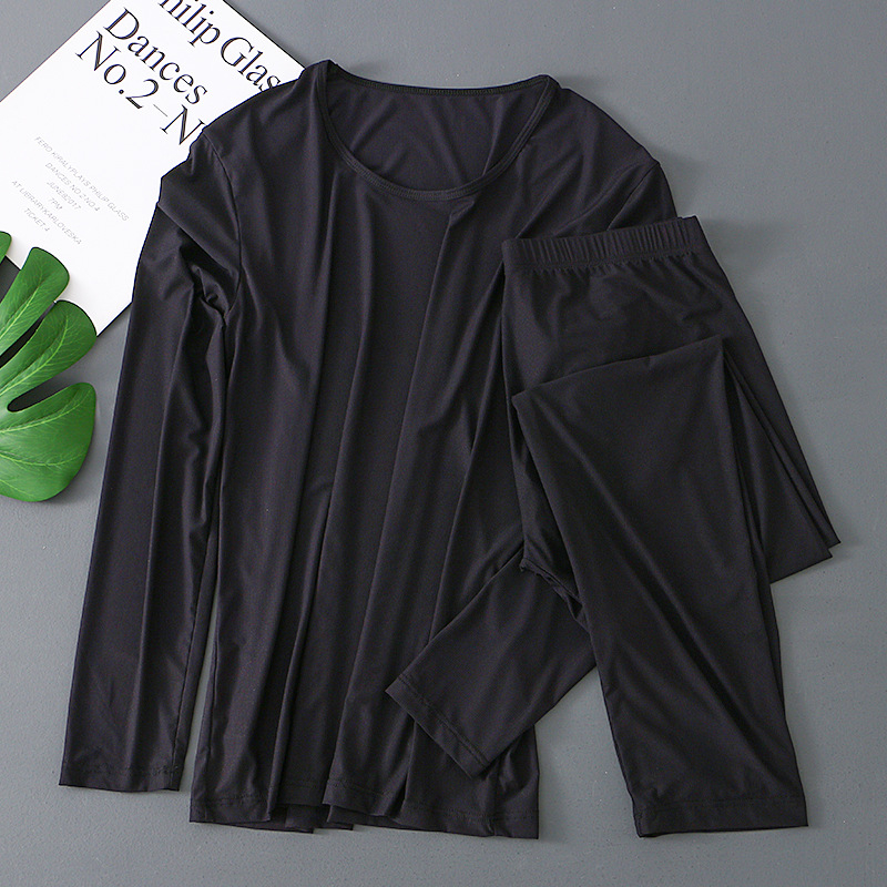 Pantaloni de toamnă din mătase glacială, pantaloni pentru bărbați, mască subțire, prietenoasă cu pielea, colanți pentru bărbați, pantaloni calzi, pantaloni de toamnă pentru bărbați, en-gros