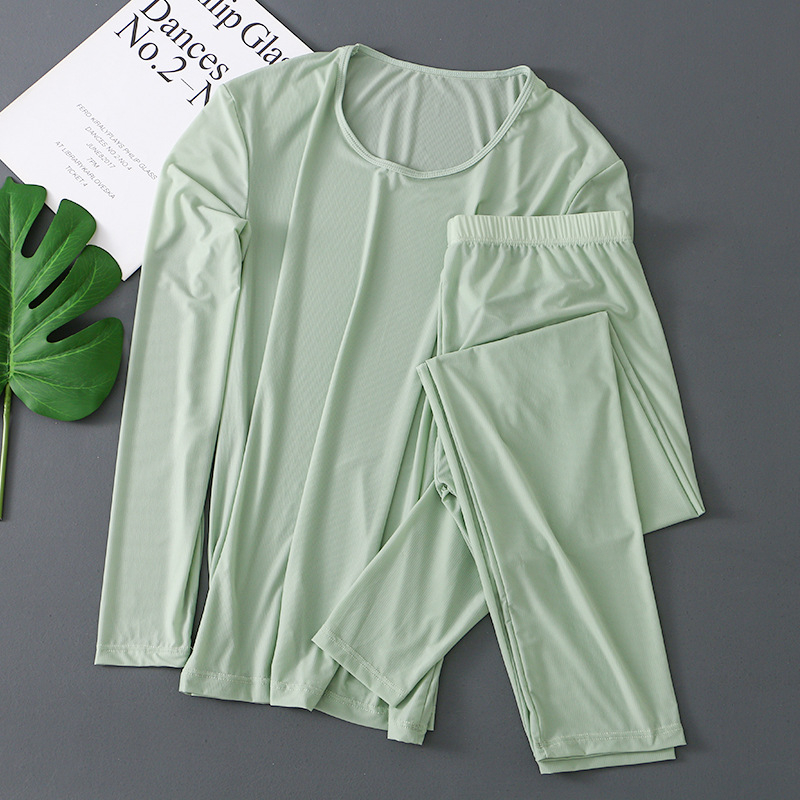 Pantaloni de toamnă din mătase glacială, pantaloni pentru bărbați, mască subțire, prietenoasă cu pielea, colanți pentru bărbați, pantaloni calzi, pantaloni de toamnă pentru bărbați, en-gros