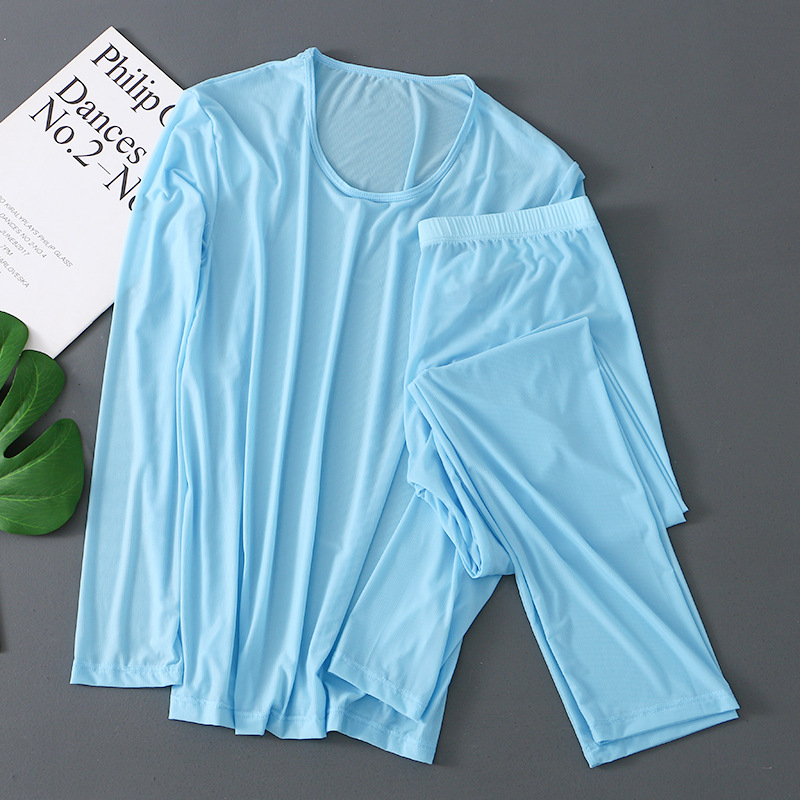 Pantaloni de toamnă din mătase glacială, pantaloni pentru bărbați, mască subțire, prietenoasă cu pielea, colanți pentru bărbați, pantaloni calzi, pantaloni de toamnă pentru bărbați, en-gros