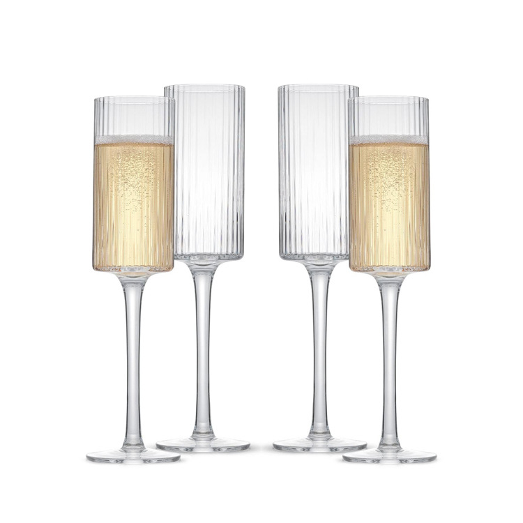 Pahare de șampanie înalte cu dungi, personalizate, creative, din plastic, pentru export, comerț exterior, vânzare fierbinte de la Amazon