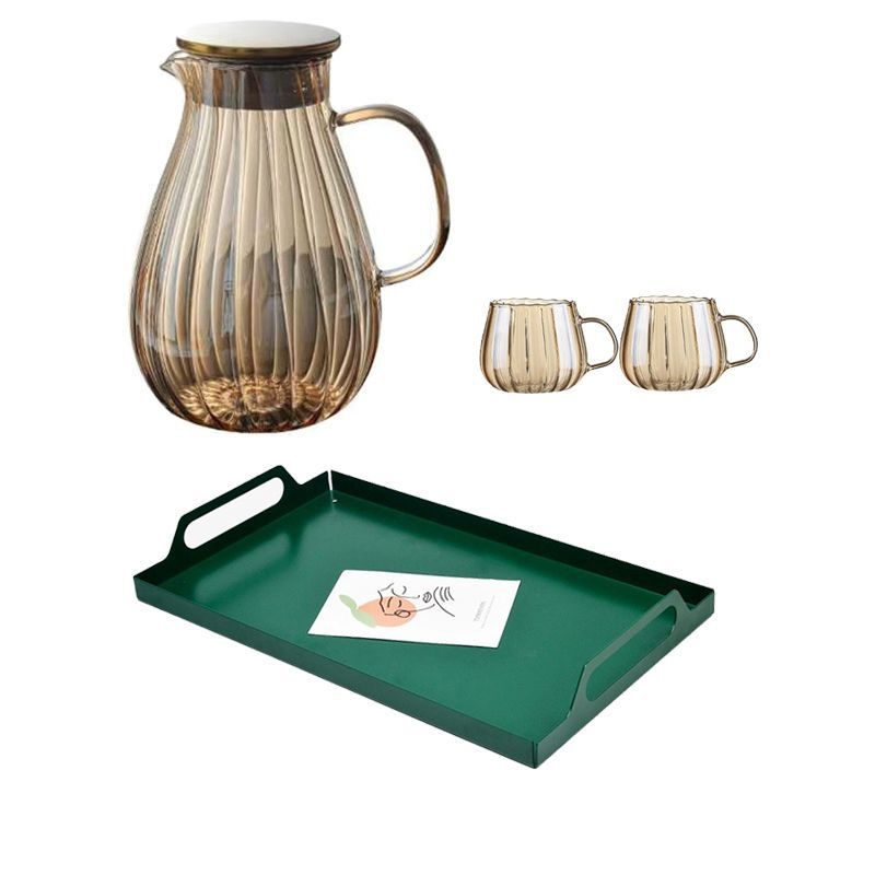 Naujas stiklinis šalto vandens virdulys, atsparus aukštai temperatūrai ir sprogimui šalto vandens virdulys, „Lanling“ virdulys, sutirštintas buitinis didelės talpos šalto virinto vandens puodelis