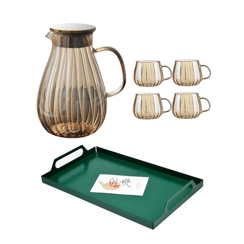 Naujas stiklinis šalto vandens virdulys, atsparus aukštai temperatūrai ir sprogimui šalto vandens virdulys, „Lanling“ virdulys, sutirštintas buitinis didelės talpos šalto virinto vandens puodelis