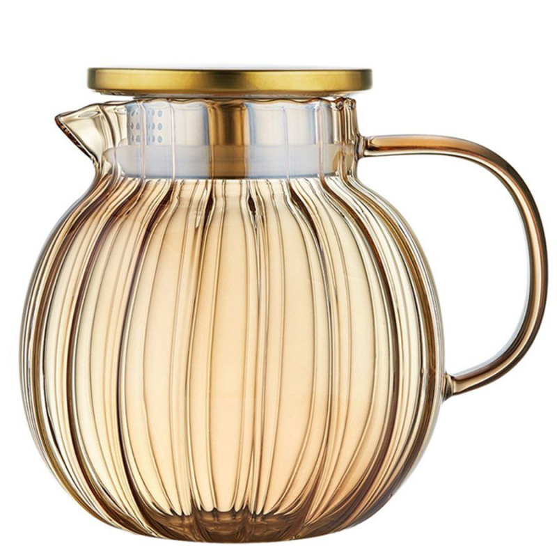 Naujas stiklinis šalto vandens virdulys, atsparus aukštai temperatūrai ir sprogimui šalto vandens virdulys, „Lanling“ virdulys, sutirštintas buitinis didelės talpos šalto virinto vandens puodelis