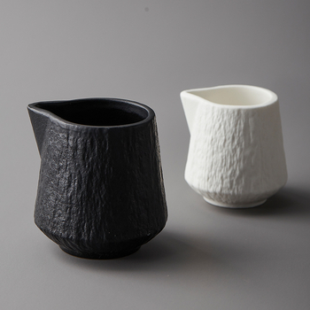Κύπελλο σάλτσας για μπριζόλα Ασπρόμαυρο κεραμικό κύπελλο σάλτσας Κύπελλο σάλτσας για καφέ Μικρό κύπελλο γάλακτος Κανάτα γάλακτος Κύπελλο γάλακτος