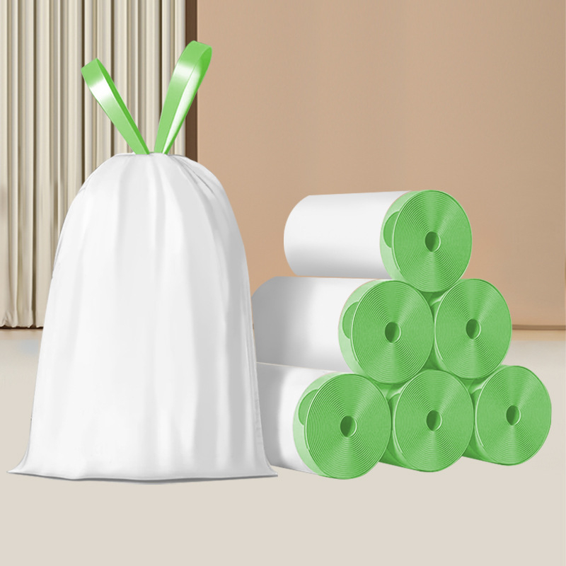 Камелия, торба за боклук без скъсване, удебелена домакинска чанта за еднократна употреба, голяма кухненска торба за боклук с връзки