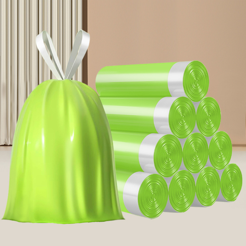 Камелия, торба за боклук без скъсване, удебелена домакинска чанта за еднократна употреба, голяма кухненска торба за боклук с връзки