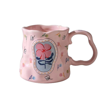 Uus toode Väike punane raamat Raputa Heli Internet Populaarne loominguline käsitsi sõtkuv keraamiline kruus Reklaamkingitus Ühekordne tass Isikupärastatud veekruus meestele ja naistele