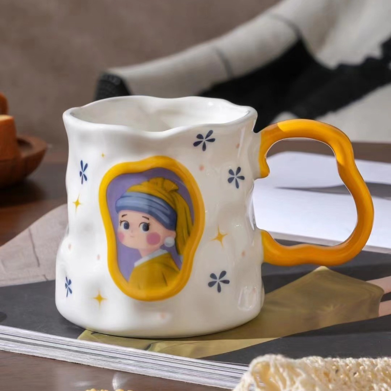 Uus toode Väike punane raamat Raputa Heli Internet Populaarne loominguline käsitsi sõtkuv keraamiline kruus Reklaamkingitus Ühekordne tass Isikupärastatud veekruus meestele ja naistele