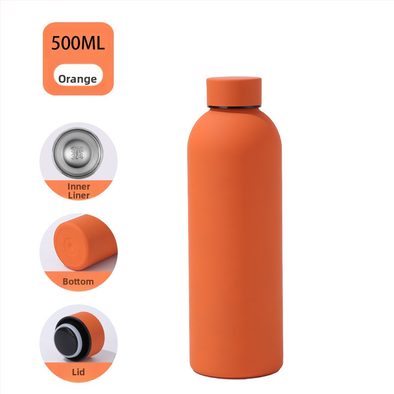 Kummivärv Sport väikese suuga pudel vaakumtops kahekihiline vaakum 304 roostevabast terasest Coca-Cola pudel kuum Ameerika väikese suuga tass