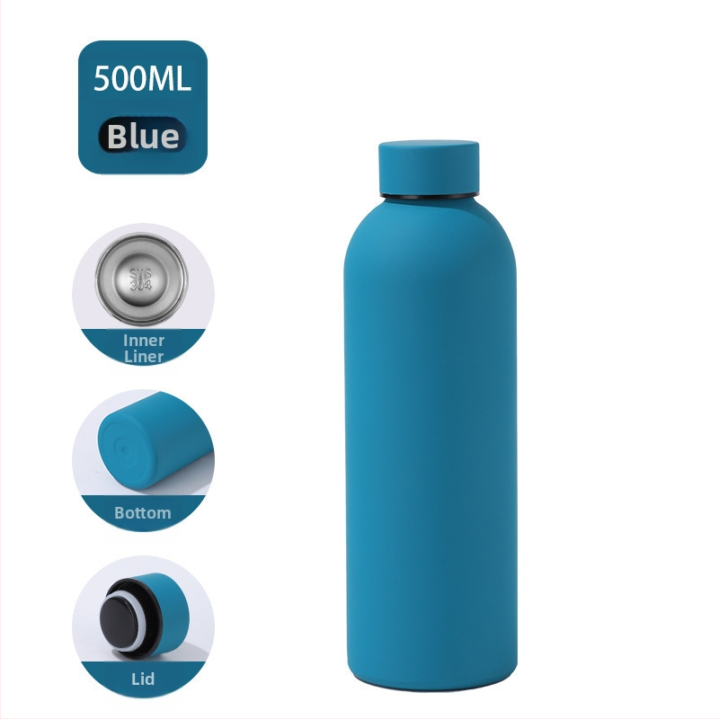 Kummivärv Sport väikese suuga pudel vaakumtops kahekihiline vaakum 304 roostevabast terasest Coca-Cola pudel kuum Ameerika väikese suuga tass