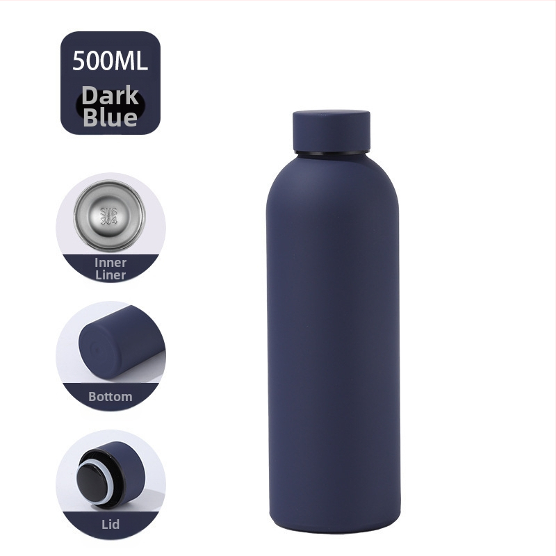 Kummivärv Sport väikese suuga pudel vaakumtops kahekihiline vaakum 304 roostevabast terasest Coca-Cola pudel kuum Ameerika väikese suuga tass