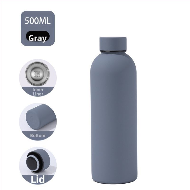 Kummivärv Sport väikese suuga pudel vaakumtops kahekihiline vaakum 304 roostevabast terasest Coca-Cola pudel kuum Ameerika väikese suuga tass