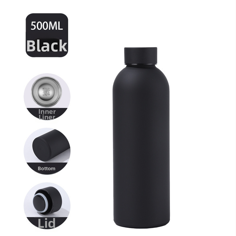 Kummivärv Sport väikese suuga pudel vaakumtops kahekihiline vaakum 304 roostevabast terasest Coca-Cola pudel kuum Ameerika väikese suuga tass