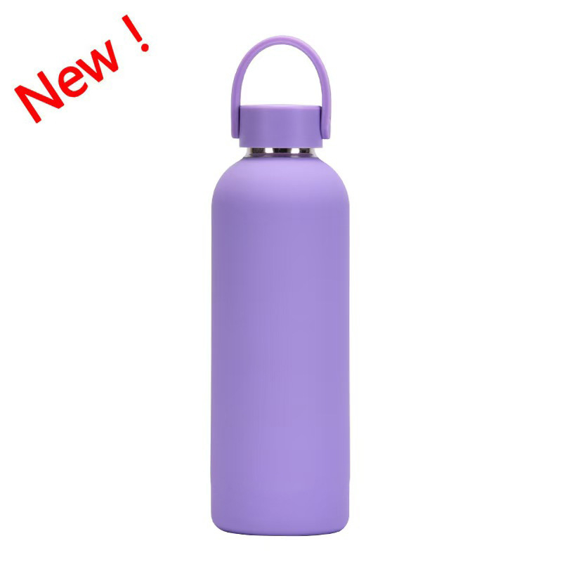 Kummivärv Sport väikese suuga pudel vaakumtops kahekihiline vaakum 304 roostevabast terasest Coca-Cola pudel kuum Ameerika väikese suuga tass