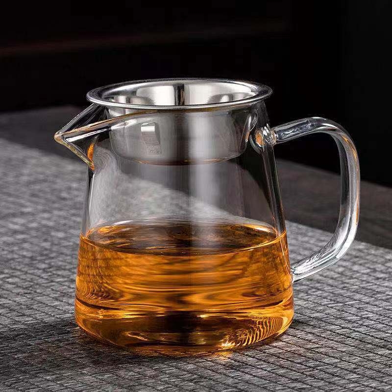 Buitinis arbatos filtras, aukštai temperatūrai atsparus arbatinukas, elegantiškas puodelis, arbatinukas, arbatos ir vandens atskyrimo arbatos virimo aparatas, stiklinis arbatos puodelis