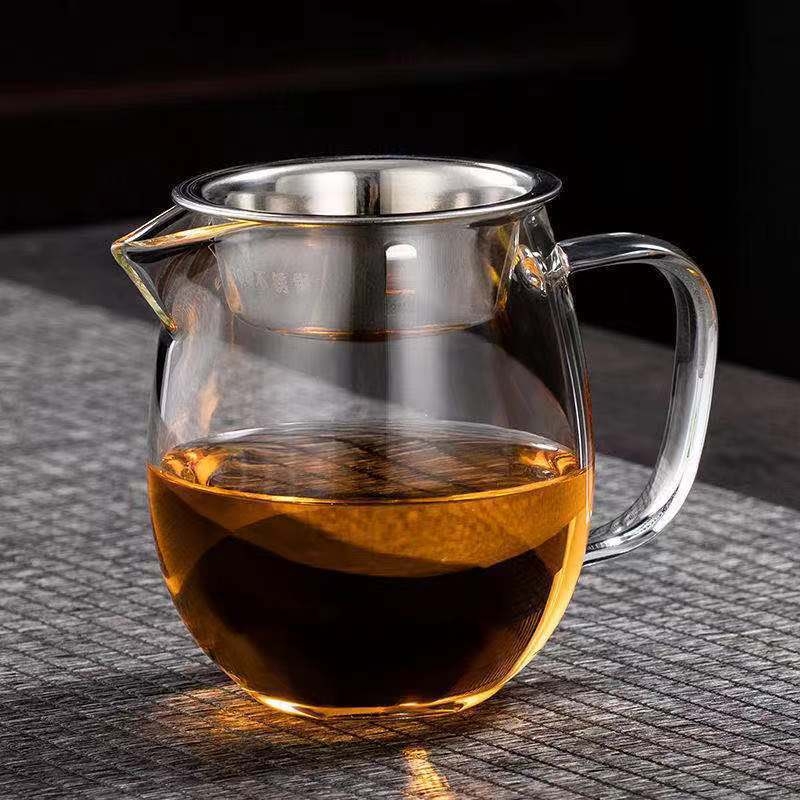 Buitinis arbatos filtras, aukštai temperatūrai atsparus arbatinukas, elegantiškas puodelis, arbatinukas, arbatos ir vandens atskyrimo arbatos virimo aparatas, stiklinis arbatos puodelis