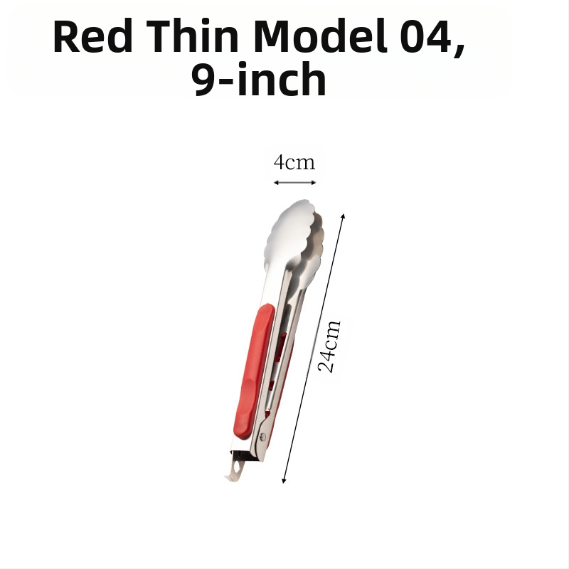 Nerūdijančio plieno kepsninės spaustukas virtuvei, buitiniam naudojimui, karšto maisto spaustukas su rankena, slyvų žiedų spaustukas su užraktu, 16 colių maisto spaustukas